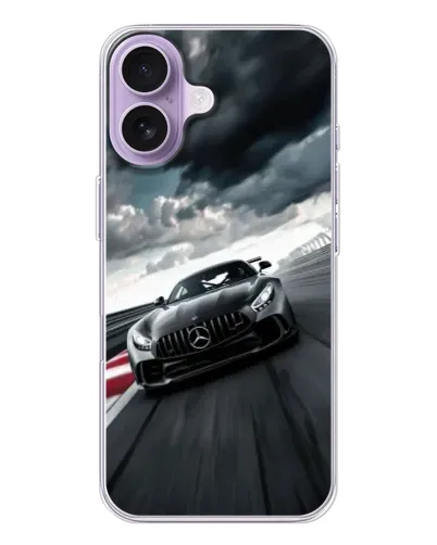 Чохол для iPhone 17 з картинкою «Гоночний Mercedes AMG»