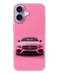 Чохол для iPhone 17 з картинкою «Рожевий Mercedes AMG»