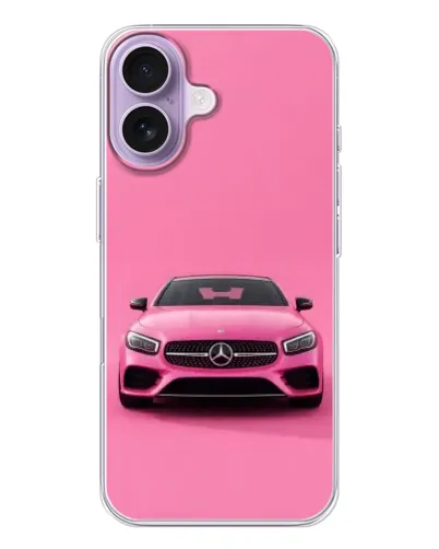 Чохол для iPhone 17 з картинкою «Рожевий Mercedes AMG»