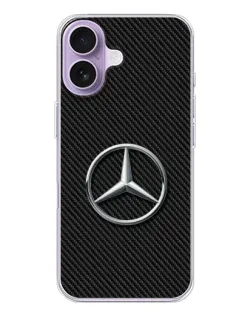 Чохол для iPhone 17 з картинкою «Карбоновий Mercedes стиль»