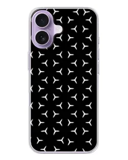 Чехол для iPhone 17 с картинкой «Mercedes паттерн звезд»