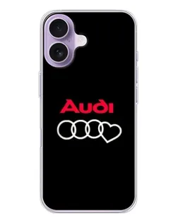 Чохол для iPhone 17 з картинкою «Логотип Audi Heart»