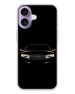 Чохол для iPhone 17 з картинкою «Audi — нічний контур»