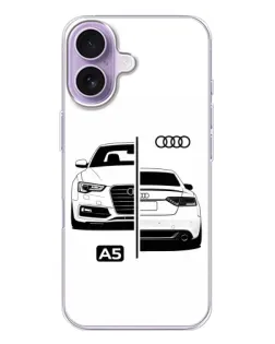 Чохол для iPhone 17 з картинкою «Audi — контрастний дизайн»
