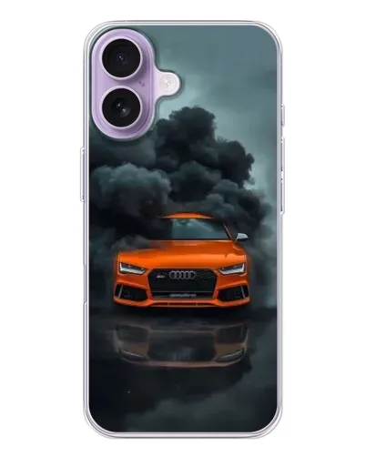 Чохол для iPhone 17 з картинкою «Audi у хмарах диму»