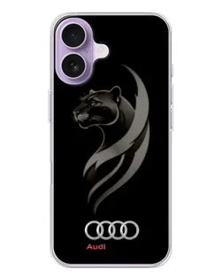 Чохол для iPhone 17 з картинкою «Графіка — пантера та Audi»