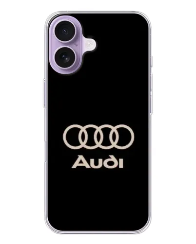Чохол для iPhone 17 з картинкою «Audi — золотий логотип»