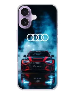 Чохол для iPhone 17 з картинкою «Audi Sport — неон»