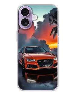 Чохол для iPhone 17 з картинкою «Audi — захід сонця»