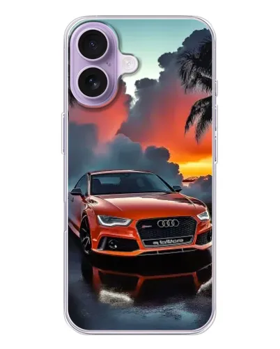 Чохол для iPhone 17 з картинкою «Audi — захід сонця»