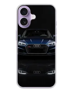 Чохол для iPhone 17 з картинкою «Audi — нічне відображення»