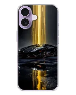 Чохол для iPhone 17 з картинкою «Нічний Lamborghini драйв»