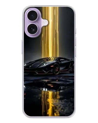 Чохол для iPhone 17 з картинкою «Нічний Lamborghini драйв»