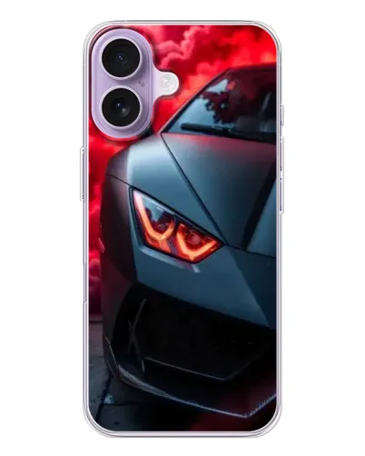 Чохол для iPhone 17 з картинкою «Lamborghini червоне сяйво»