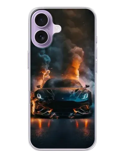 Чохол для iPhone 17 з картинкою «Lamborghini димна естетика»