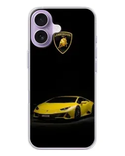 Чохол для iPhone 17 з картинкою «Lamborghini жовтий акцент»
