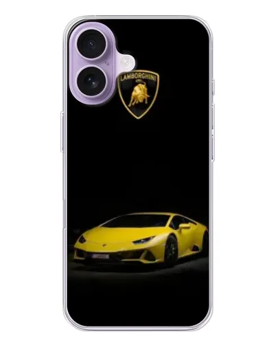 Чохол для iPhone 17 з картинкою «Lamborghini жовтий акцент»