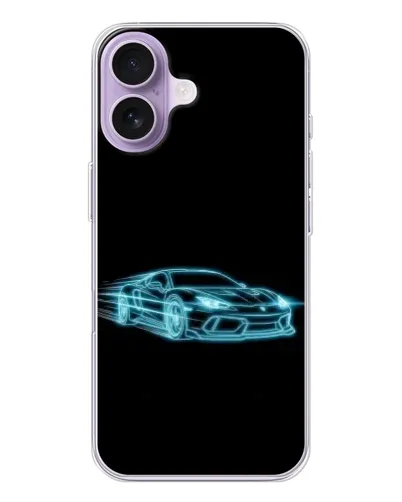 Чохол для iPhone 17 з картинкою «Неоновий контур Lamborghini»