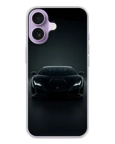 Чохол для iPhone 17 з картинкою «Чорний Lamborghini Aventador»