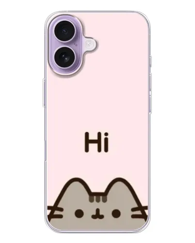 Чохол для iPhone 17 з картинкою «Пушин каже Hi»
