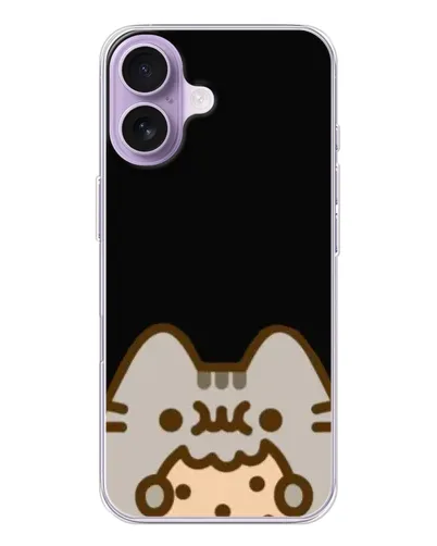 Чохол для iPhone 17 з картинкою «Пушин на чорному»