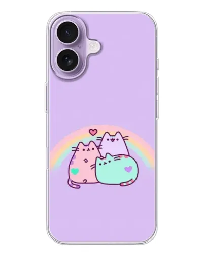 Чохол для iPhone 17 з картинкою «Веселкові Пушини»