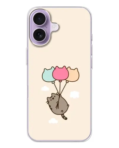 Чехол для iPhone 17 с картинкой «Пушин на шариках» Чехол для iPhone 17 с картинкой «Пушин на шариках»