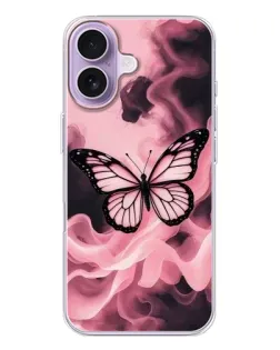 Чохол для iPhone 17 з картинкою «Метелик у диму»