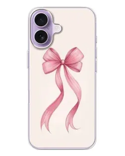 Чохол для iPhone 17 з картинкою «Рожевий бант»