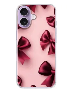 Чохол для iPhone 17 з картинкою «Бордовий атлас»