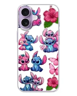 Чехол для iPhone 17 с картинкой «Стикеры Stitch и Angel» Чехол для iPhone 17 с картинкой «Стикеры Stitch и Angel»