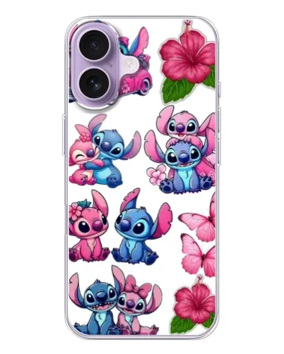 Чехол для iPhone 17 с картинкой «Стикеры Stitch и Angel» Чехол для iPhone 17 с картинкой «Стикеры Stitch и Angel»