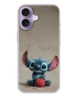 Чехол для iPhone 17 с картинкой «Стич на коричневом фоне» Чехол для iPhone 17 с картинкой «Стич на коричневом фоне»