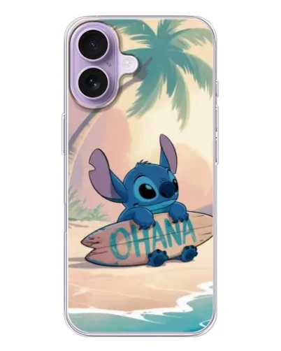 Чехол для iPhone 17 с картинкой «Стич на серфе» Чехол для iPhone 17 с картинкой «Стич на серфе»