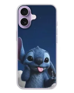 Чехол для iPhone 17 с картинкой «Стич в облаках»