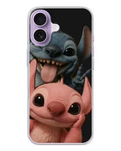 Чехол для iPhone 17 с картинкой «Стич и Ангел» Чехол для iPhone 17 с картинкой «Стич и Ангел»