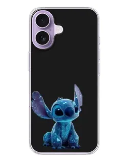 Чехол для iPhone 17 с картинкой «Стич на черном»