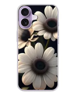 Чохол для iPhone 17 з картинкою «Білі маргаритки макро»