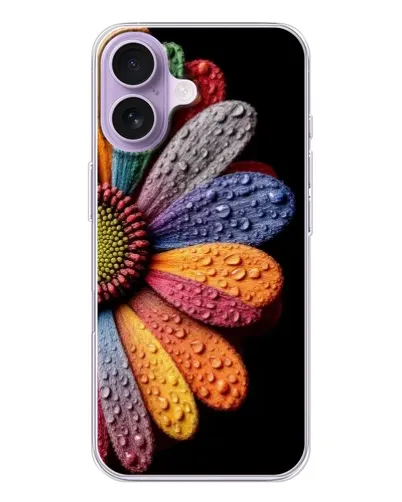 Чохол для iPhone 17 з картинкою «Райдужна квітка»
