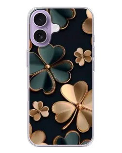 Чохол для iPhone 17 з картинкою «Конюшина в золоті»