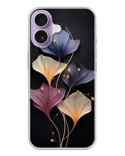 Чохол для iPhone 17 з картинкою «Лілові квіти грації»