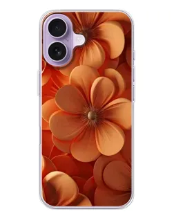 Чохол для iPhone 17 з картинкою «Помаранчева макро квітка»