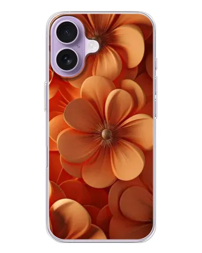 Чохол для iPhone 17 з картинкою «Помаранчева макро квітка»