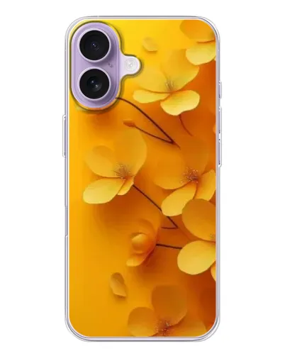Чохол для iPhone 17 з картинкою «Золоті пелюстки»