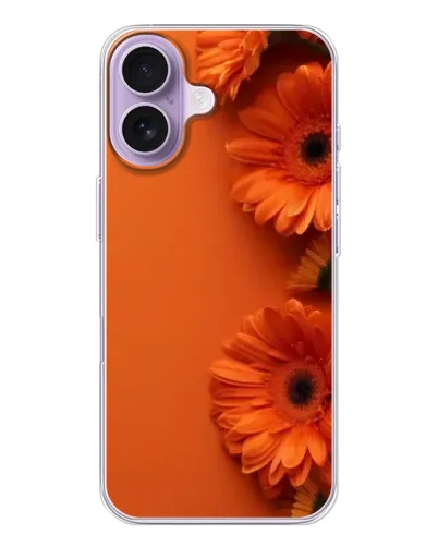 Чохол для iPhone 17 з картинкою «Помаранчеві гербери»