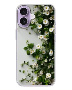 Чохол для iPhone 17 з картинкою «Гілка дрібних білих квітів»