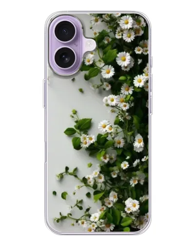 Чохол для iPhone 17 з картинкою «Гілка дрібних білих квітів»