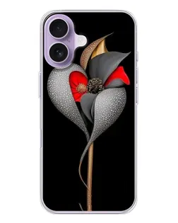 Чехол для iPhone 17 с картинкой «Серебряный фантазийный цветок» Чехол для iPhone 17 с картинкой «Серебряный фантазийный цветок»