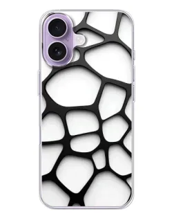 Чохол для iPhone 17 з картинкою «Біла об'ємна сітка» Чохол для iPhone 17 з картинкою «Біла об'ємна сітка»