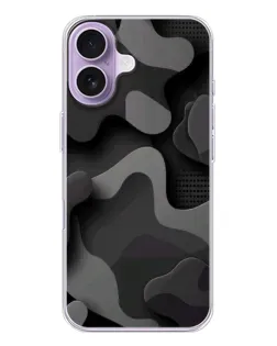 Чохол для iPhone 17 з картинкою «Темний абстрактний камуфляж»
